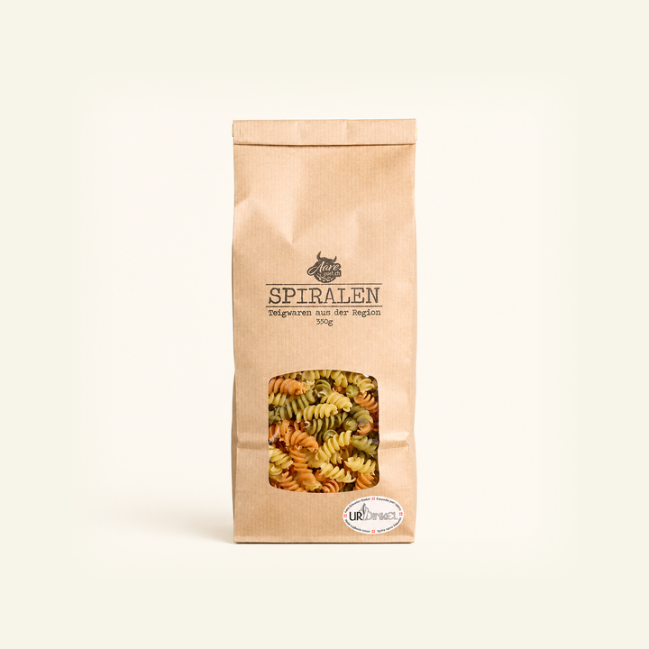 UrDinkel-Spiralen – dreifarbig, 350 g