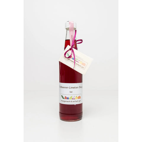 Erdbeer-Limetten Sirup