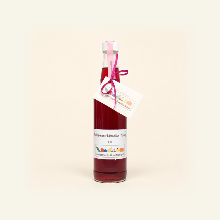 Erdbeer-Limetten Sirup