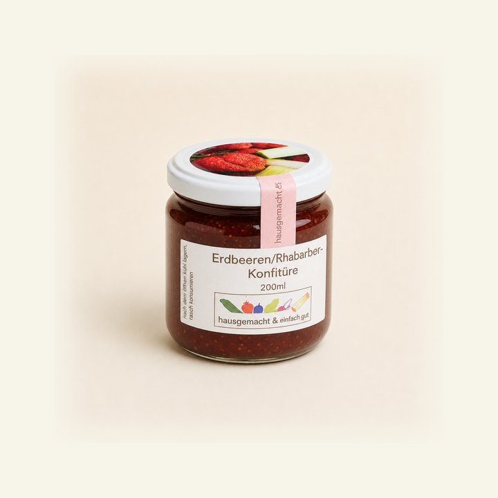 Erdbeeren/Rhabarber Konfitüre