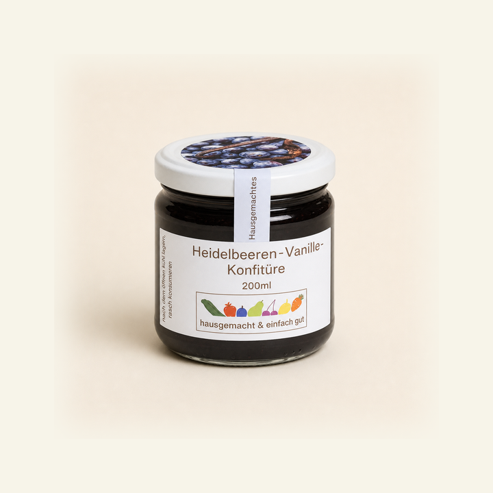 Heidelbeeren-Vanille Konfitüre