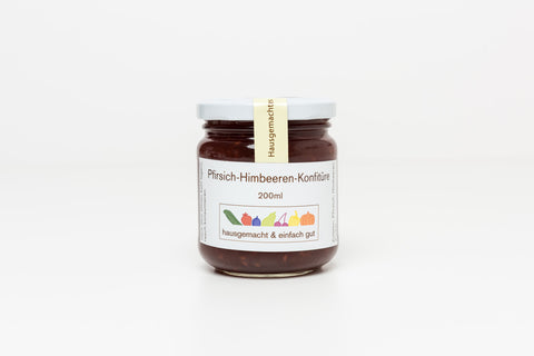 Pfirsich-Himbeeren Konfitüre