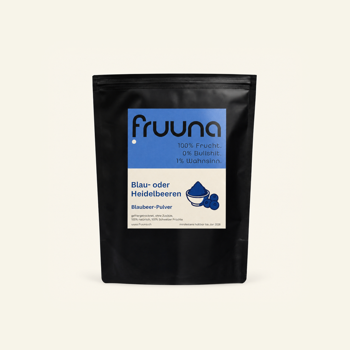 Schweizer Blaubeerpulver «Blaue Power» – gefriergetrocknet, 180 g